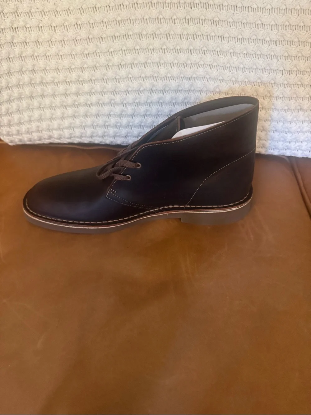 Men's Black Leather Clark’s Bushacre Chukka Boots